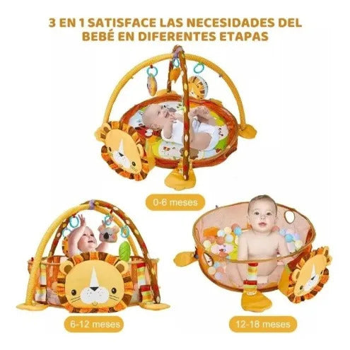 Gimnasio Y Piscina De Pelotas Para Bebé 3 En 1 ,leon
