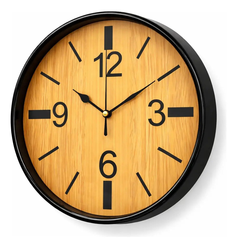 Reloj De Pared 24x4x24 Cm Minimalista 6 Diseños Diferentes