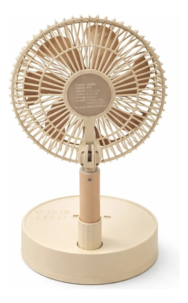 Ventilador De Mesa F46d Oscilante Recargable Con Usb