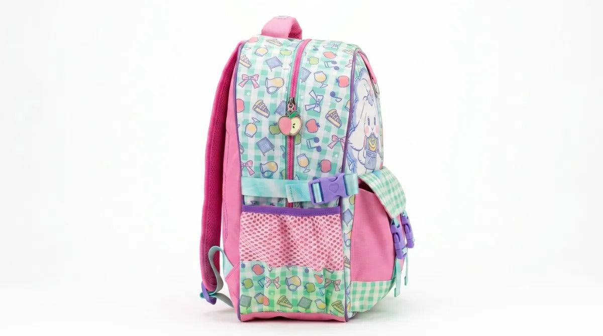 Mochila Primaria Ruz Cinnamoroll Rosa, Verde Menta Y Lila
