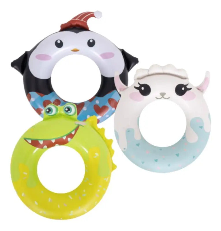 Salvavidas Infantil Sun Club Cocodrilo Pingüino Alpaca 68 Cm