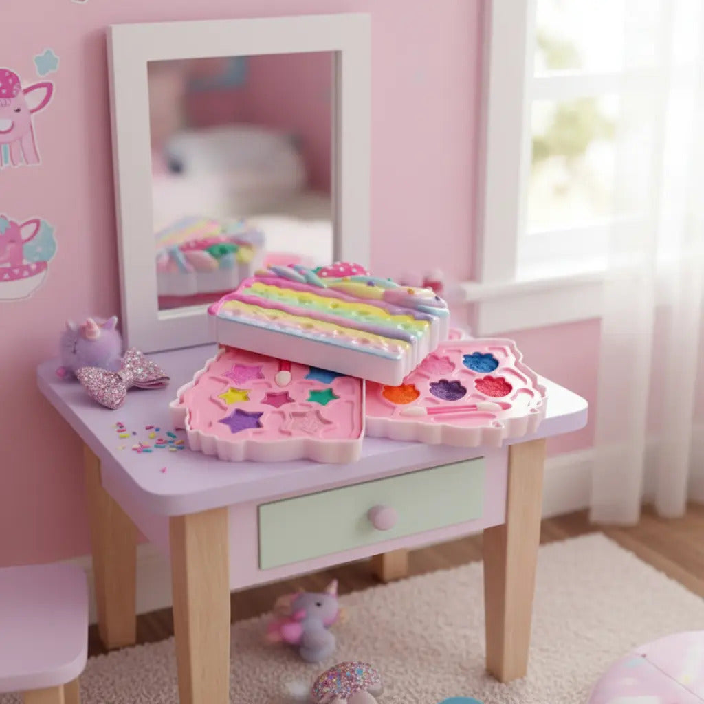 Set De Maquillaje En Estuche Rebanada De Pastel Candy Toys