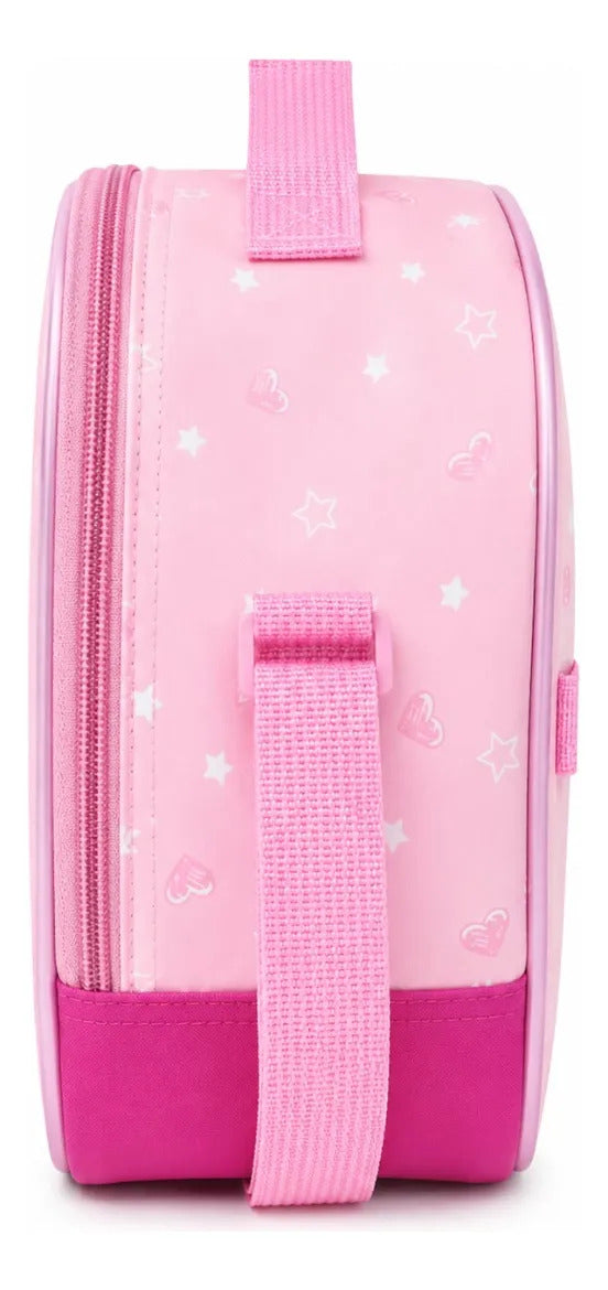 Set Escolar Tres Piezas Mochila Estrella Kawaii Rosa