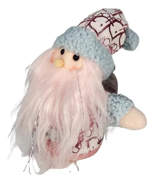 Decoracion De 3 Muñecos Navideños Con Barba Blanca 17x10x12