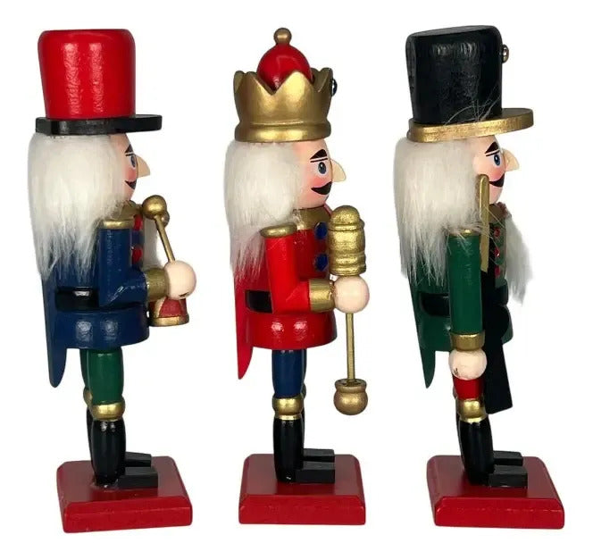 Cascanueces Guardianes De La Navidad Soldados 6 Piezas 8x2x3