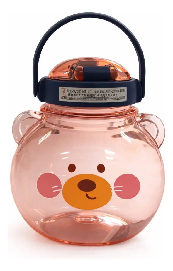 Vaso Para Agua Niños 1430 Ml Antiderrame Pato Y Oso