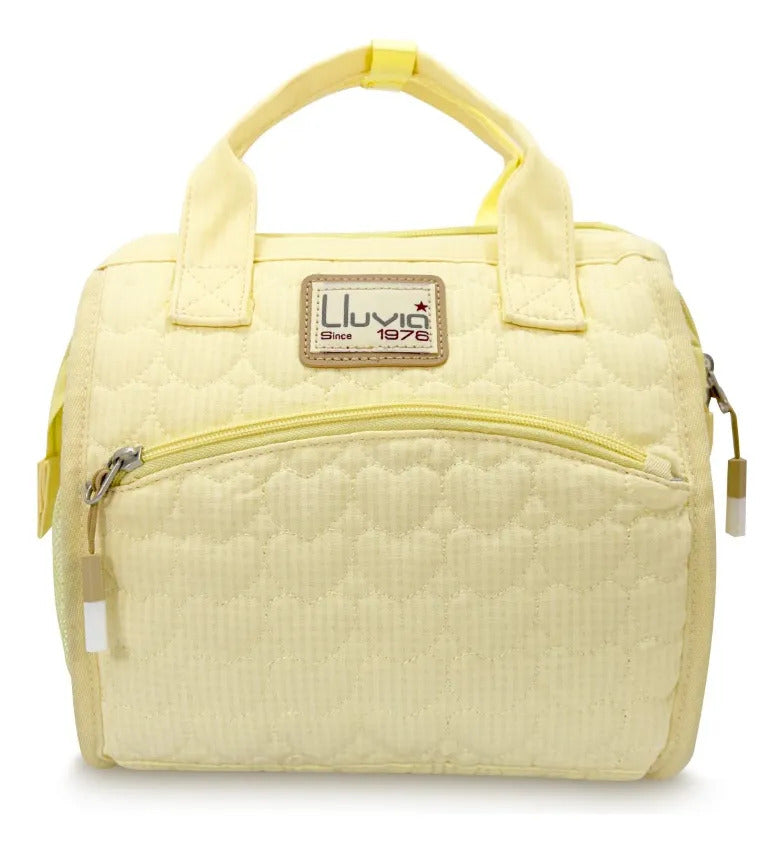 Set Escolar Lluvia Amarillo con Diseño de Corazones