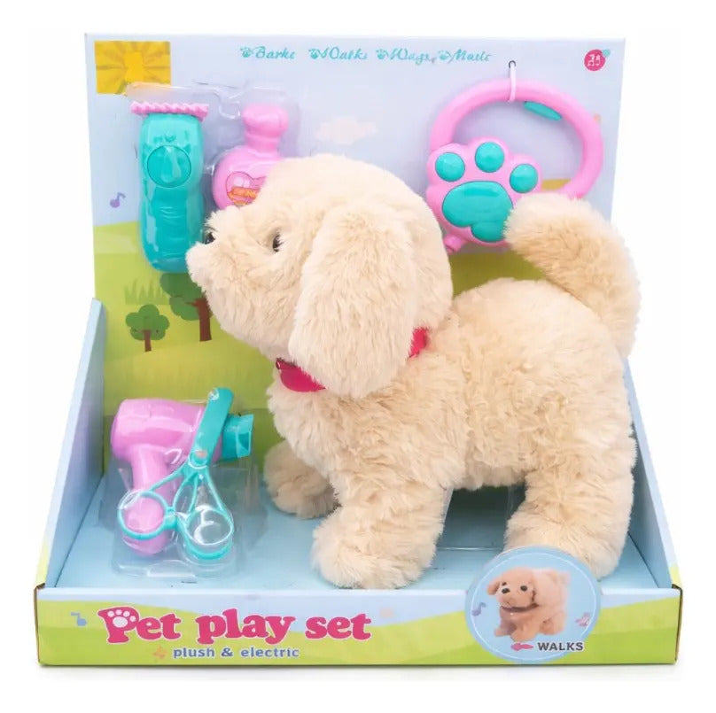 Perrito De Juguete Candy Toys Camina Ladra Con 5 Accesorios