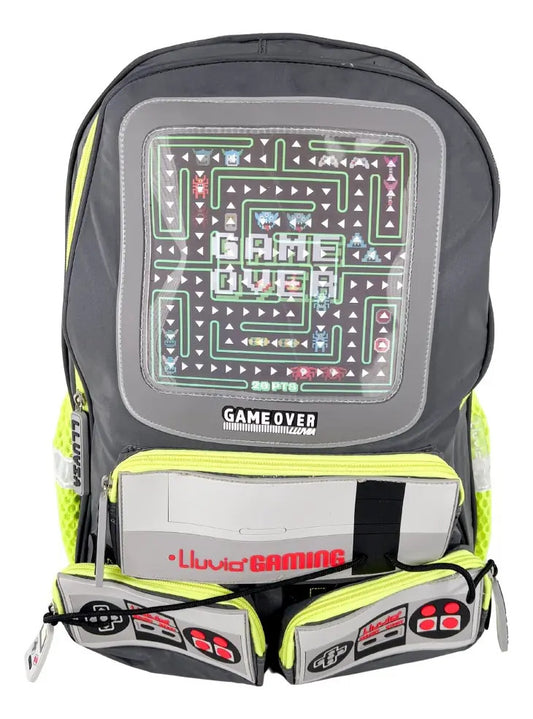 Paquete Mochila 3 Piezas Marca Lluvia Videojuegos Primaria