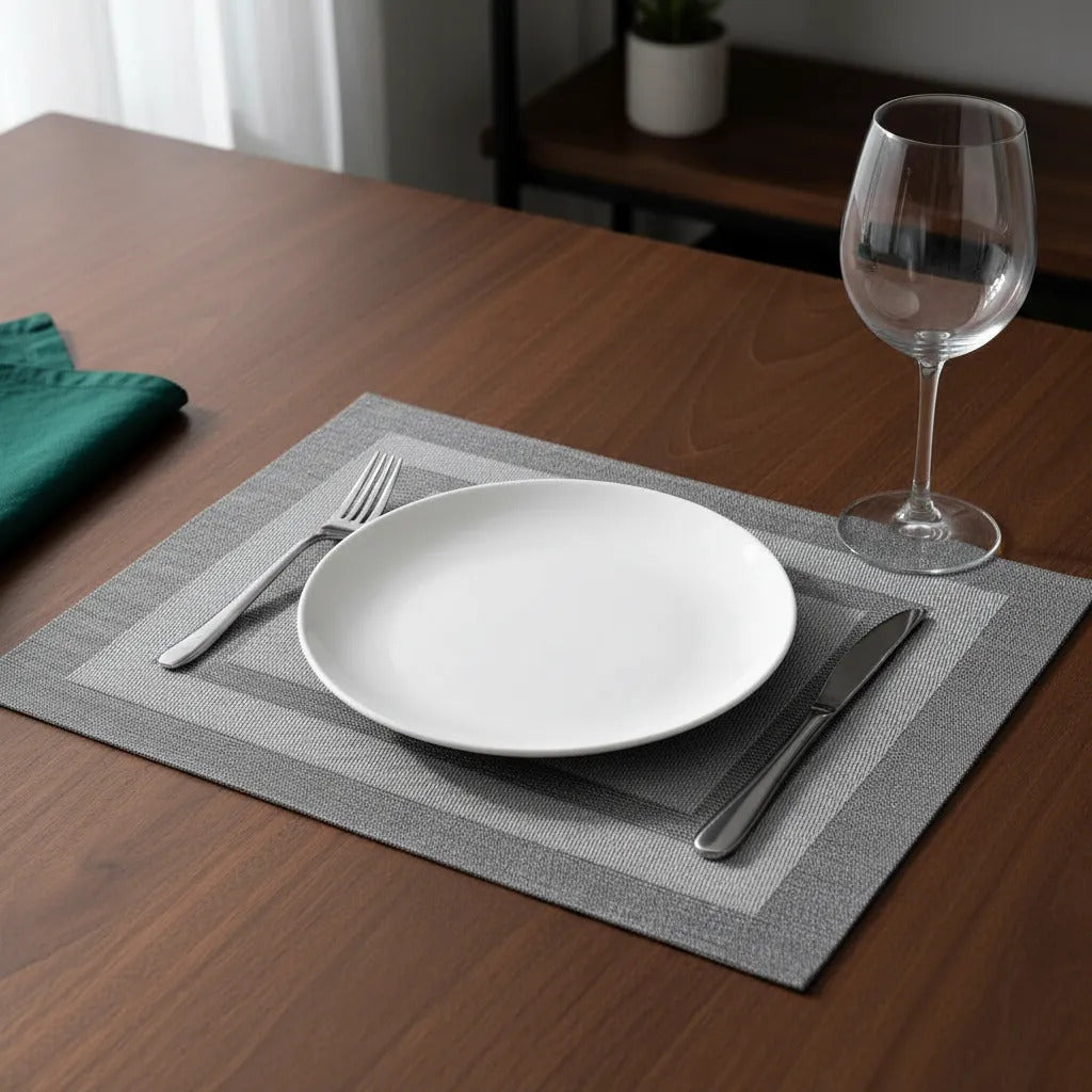 Manteles Individuales Decorativos 6 Piezas Efecto Satinado