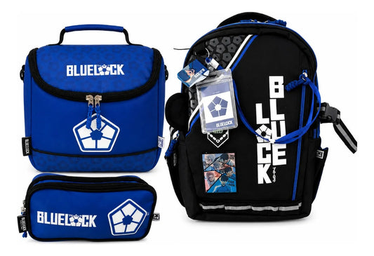 Set Escolar Tres Piezas Blue Lock Fotorama Con Gafete