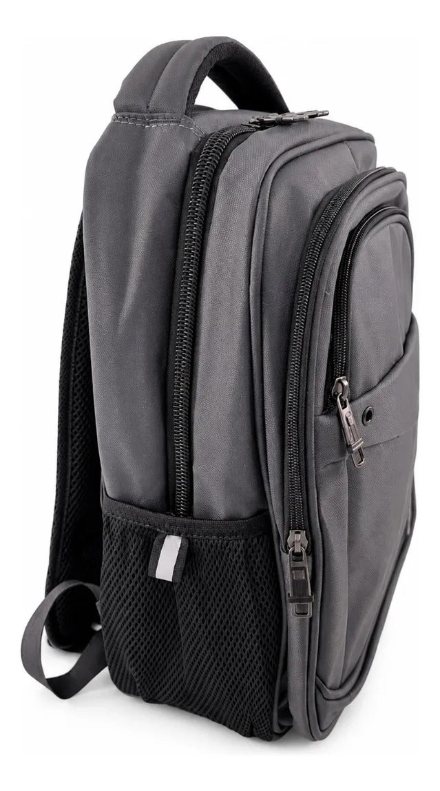 Mochila Ejecutiva Lluvia Gris Oscuro Repelente Al Agua