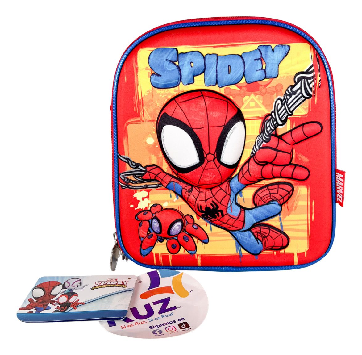 Kit De Mochilas Ruz Kínder Spidey Naranja