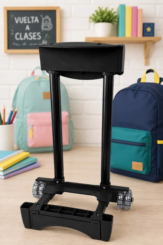 Carrito Para Mochila Color Negro Primaria 17 Pulgadas