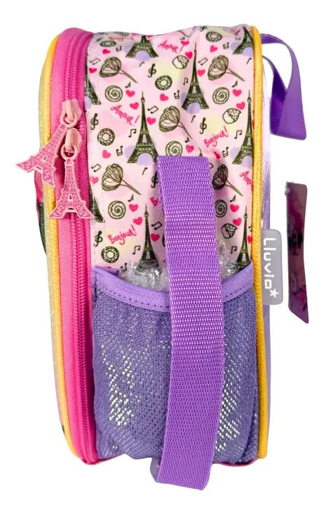 Mochila Primaria Set 3 Piezas Marca Lluvia Perrito Pug