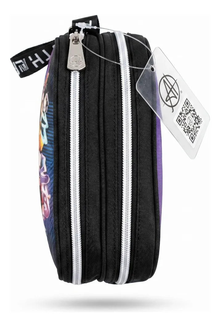 Set Escolar Primaria Ruz Huntrix Negro Morado Tres Piezas