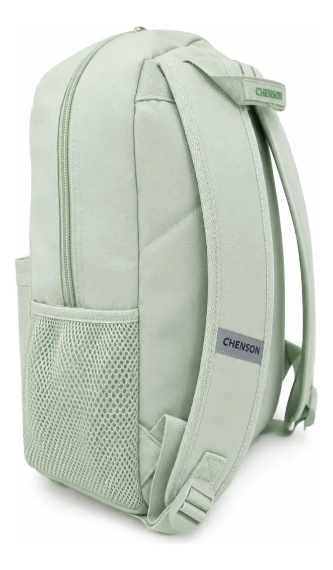 Mochila Chenson Verde Menta Juvenil Diseño Minimalista
