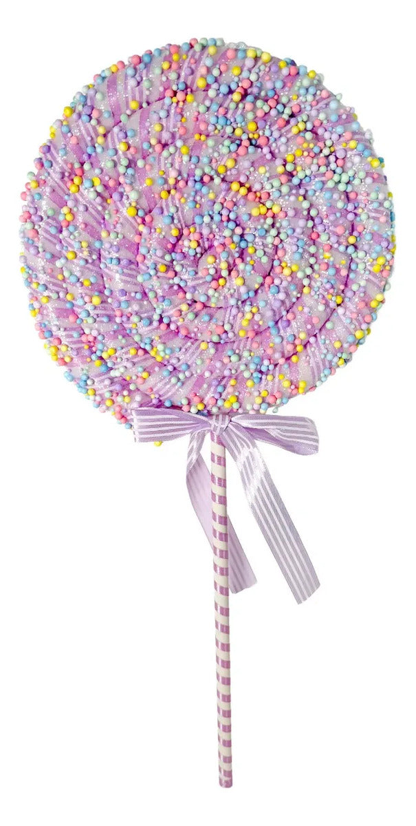 Paleta Candy Lluvia Lights con Chispitas de Colores 65 cm
