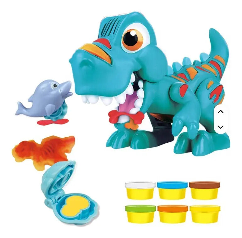 Set De Plastilina Dinosaurio Interactivo Con 6 Plastilinas