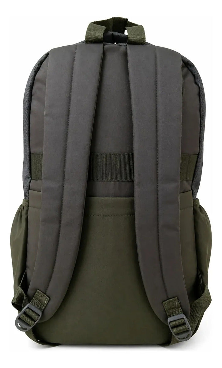 Mochila Lluvia Juvenil  Verde Olivo Con Diseño Camuflaje
