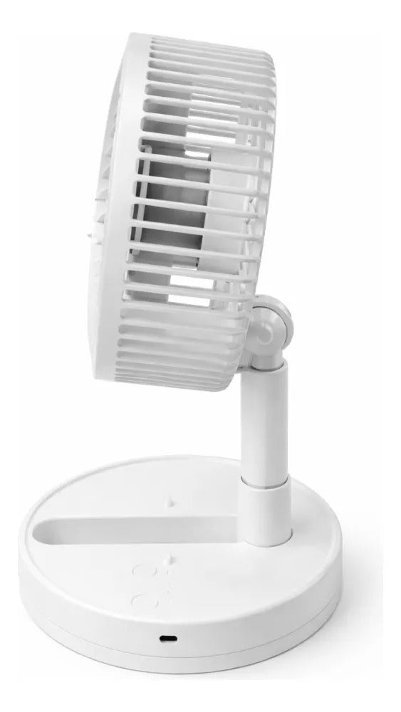 Ventilador Eléctrico Pequeño Blanco Con Temporizador