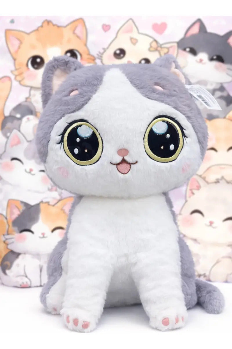 Peluche Gato Tierno Dos Colores 36x27x24 Cm Candy Toys