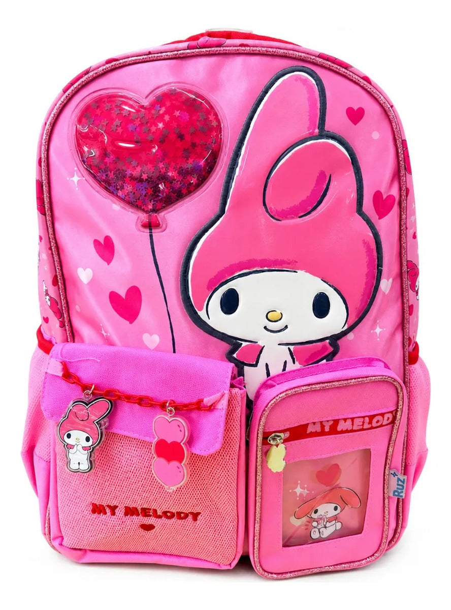 Mochila Primaria My Melody Diseño Tierno Y Brillante