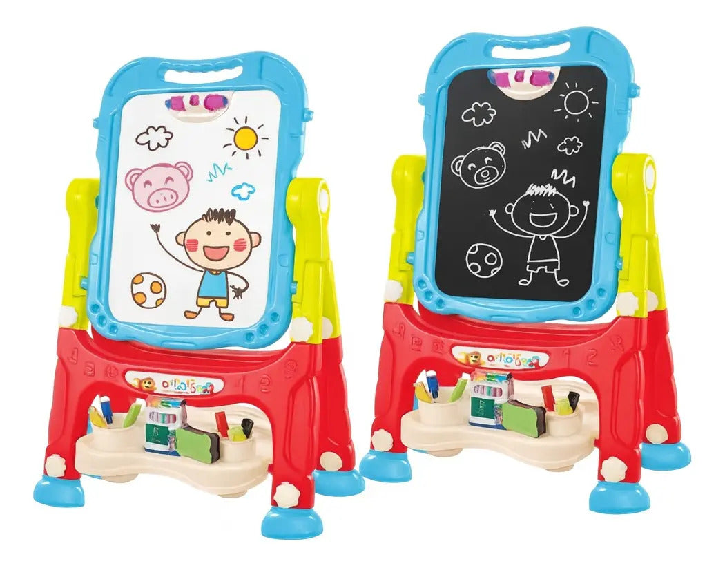 Pizarra 2 En 1 Infantil Con Accesorios 48 Piezas Candy Toys