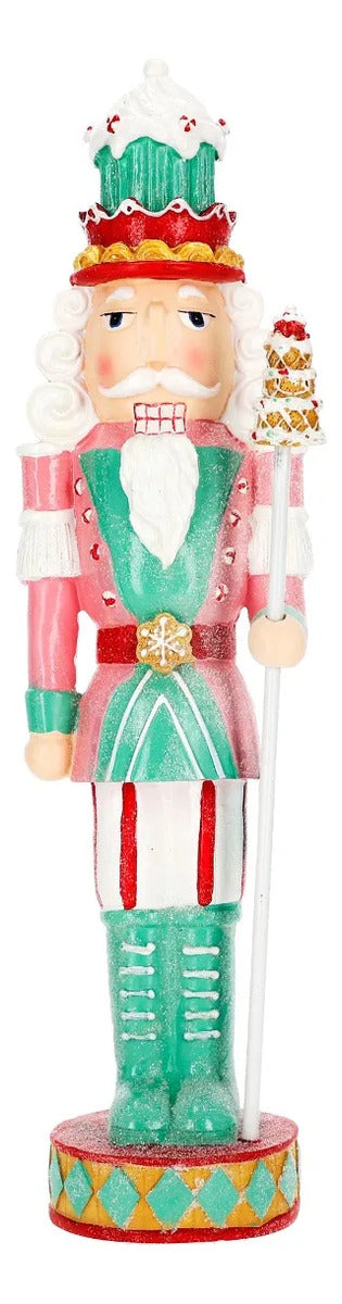 Soldado Cascanueces Lluvia Bastón de Dulces 35 cm