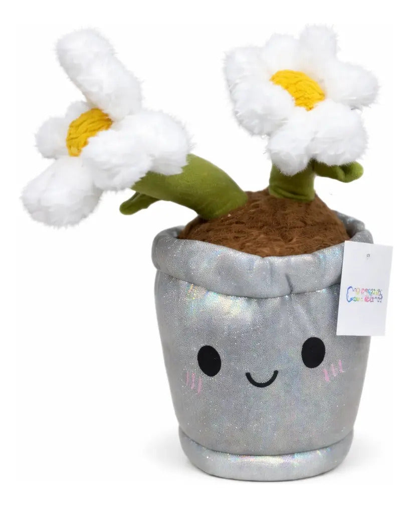 Peluche De Planta Lirio Margarita Y Cactus 28x15x15 Cm Candy