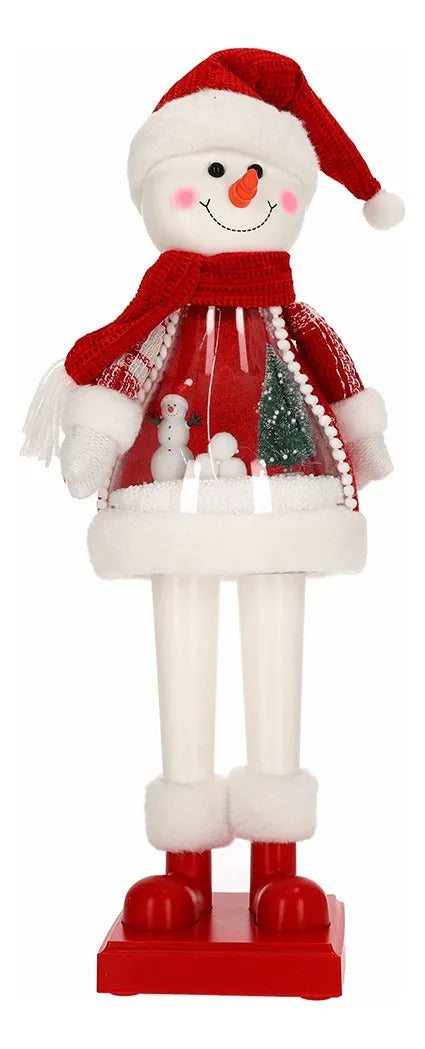 Muñeco Navideño Lluvia Nieve Bailarina con Luz 56 cm