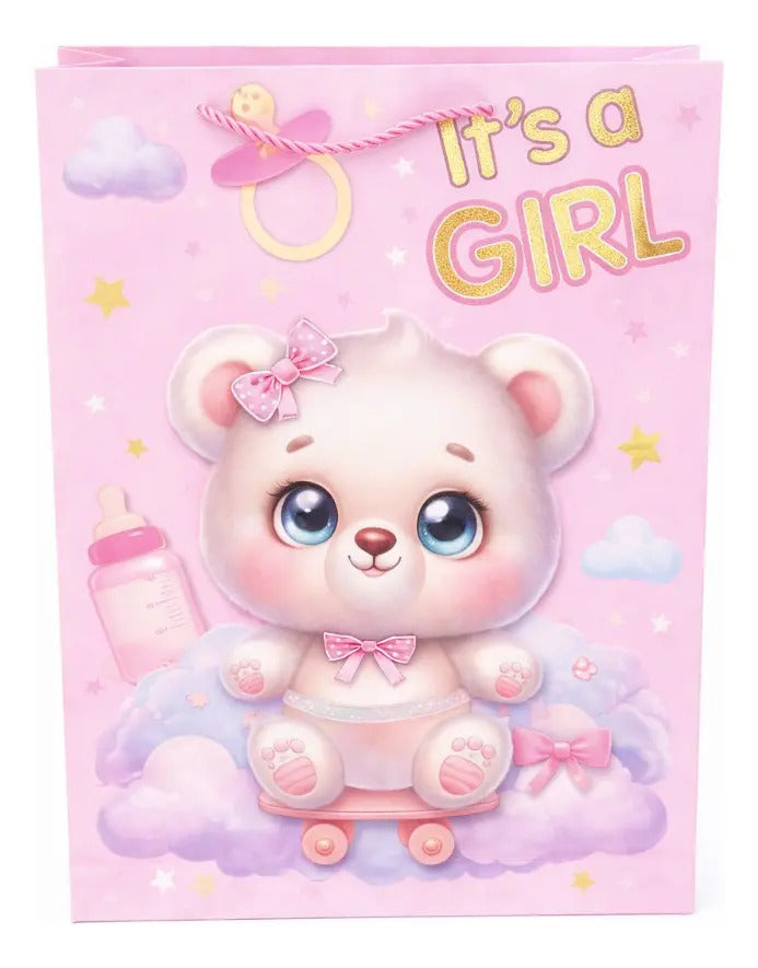 Bolsas De Regalo Una Docena Baby Shower Osito Bebé Surimax