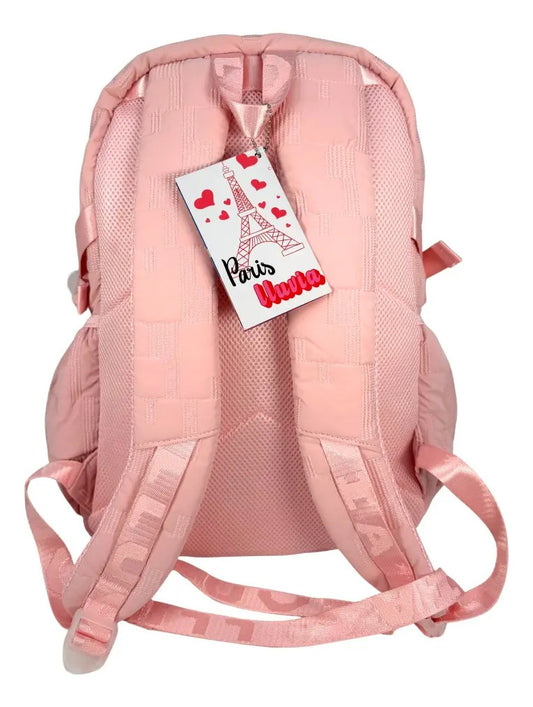 Mochila Juvenil Lluvia Salmón Acolchada Moderna