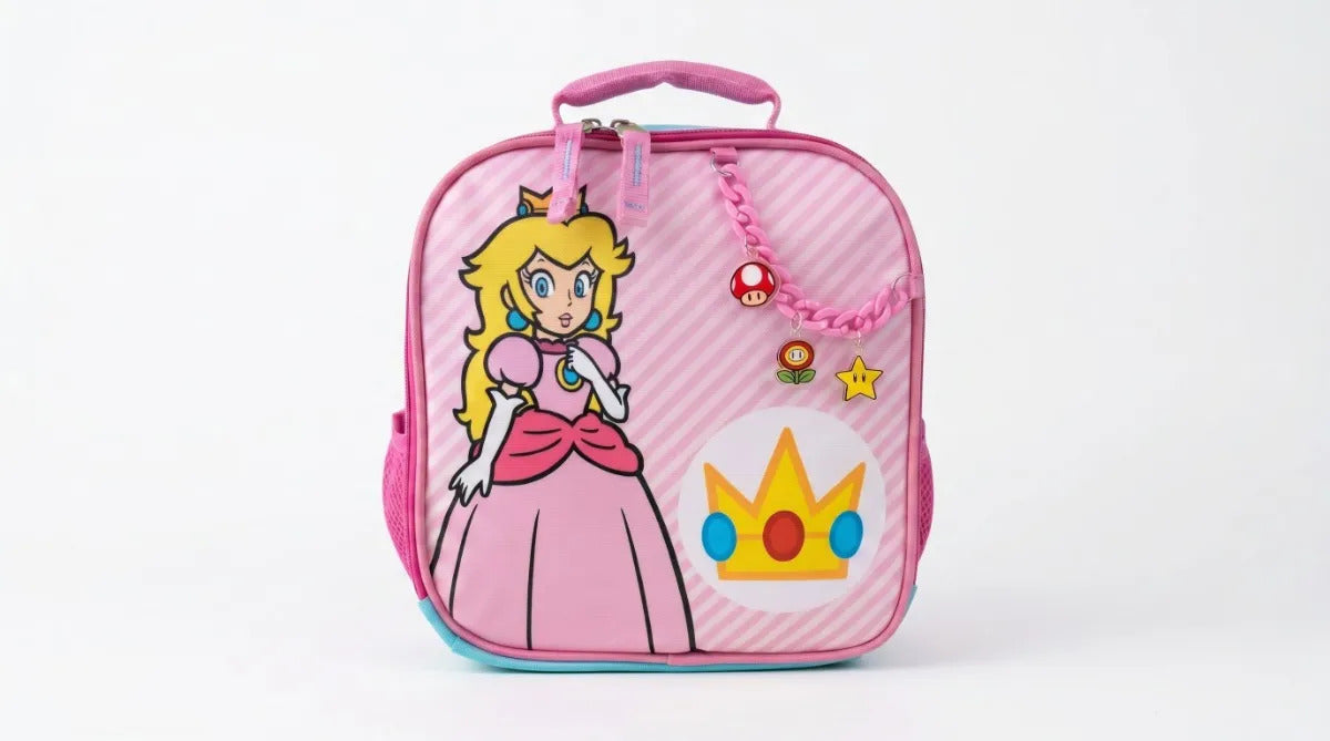 Lonchera Escolar Chenson Princesa Peach Con Cadena De Charms