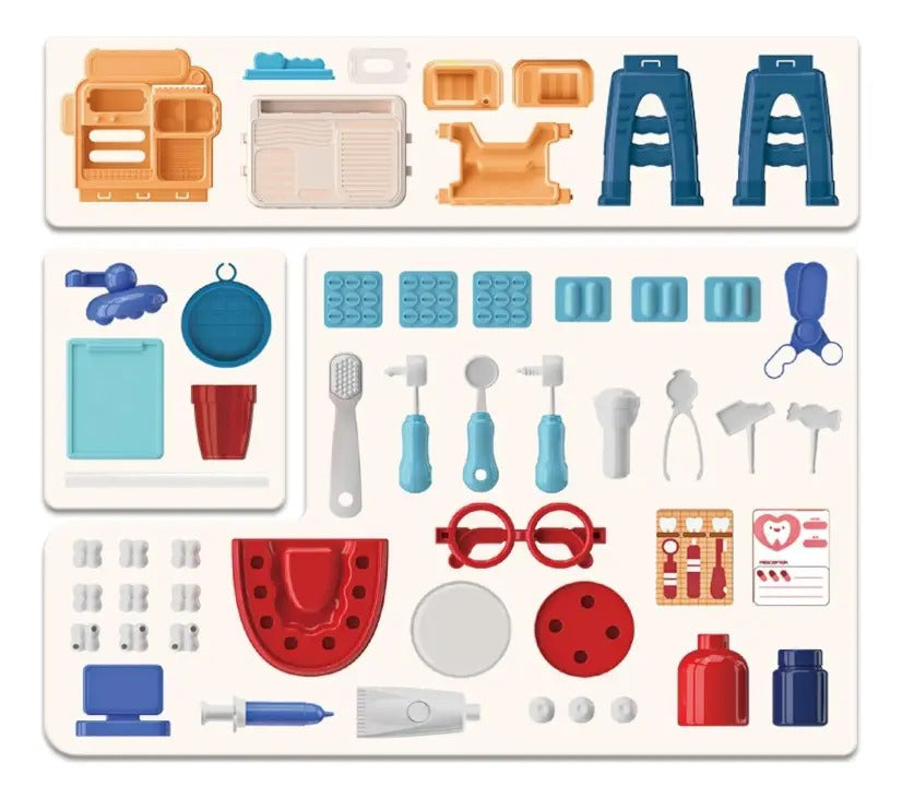 Consultorio Dental Infantil Candy Toys Educativo 54 Piezas