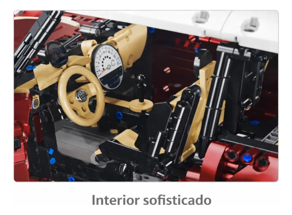 Carro Tipo Mini Cooper De Bloques Escala 1:10 2292 Pzs