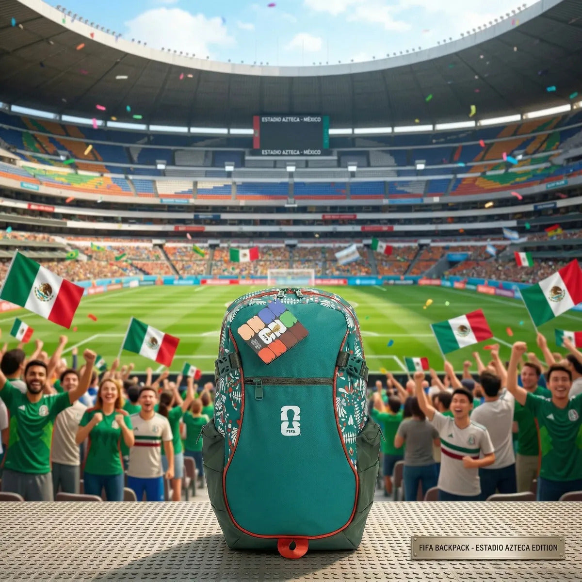 Mochila Ruz X Fifa Verde Edición Mundial Inspirada En México