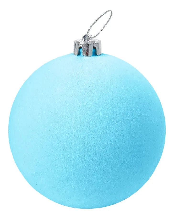 Esferas Navideñas Lluvia Light Pastel 4 Piezas 15 cm