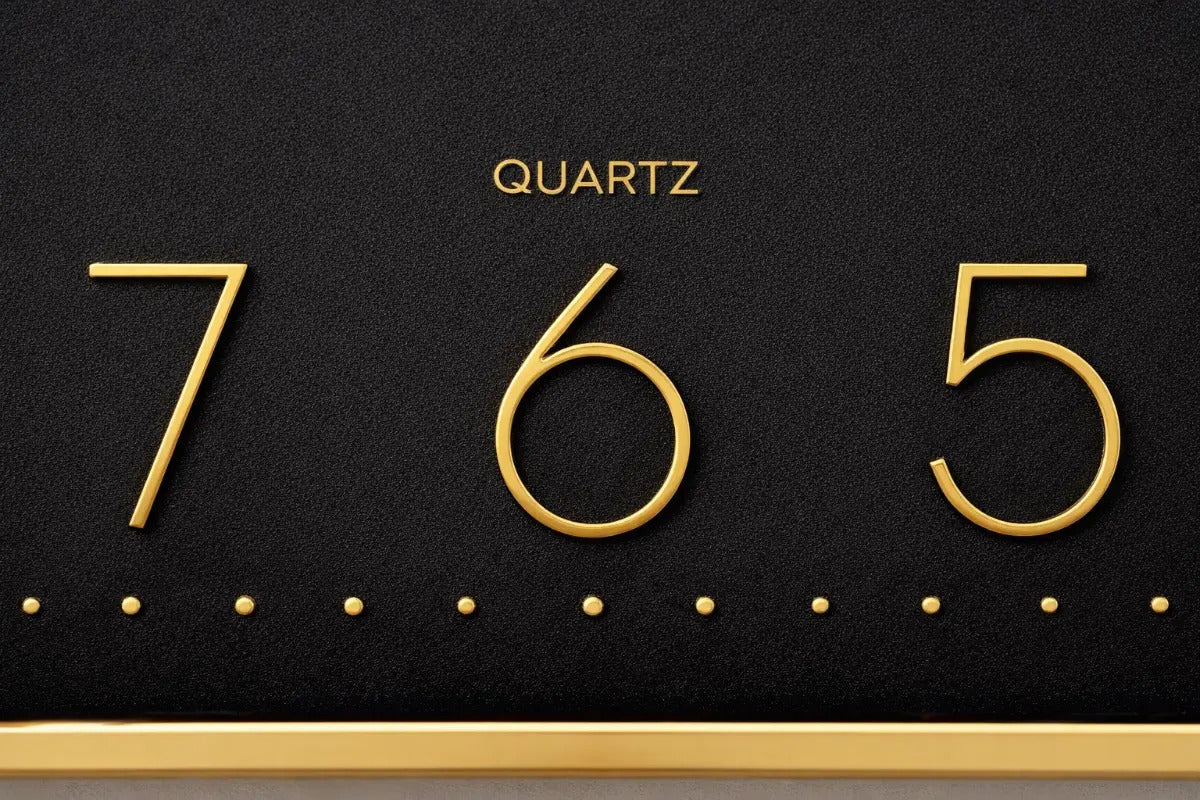 Reloj De Pared Moderno 30x4x30cm Dorado Negro Rosa Champang