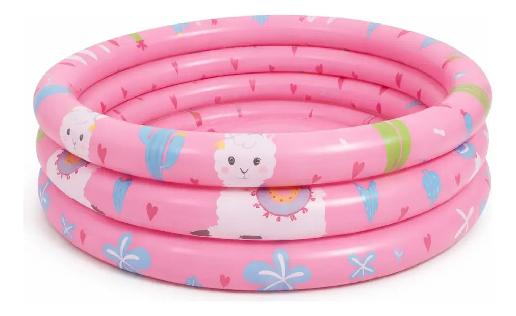 Alberca Inflable Infantil 100x30cm 148l 2 Colores Yamas