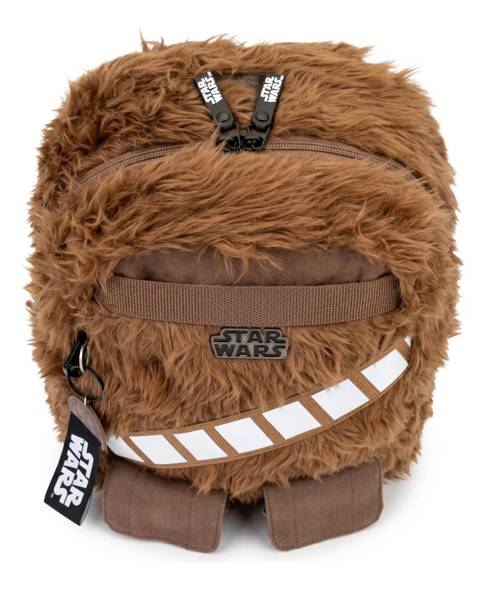 Mochila Escolar Yadatex Café Chewbacca Star Wars Con Llavero