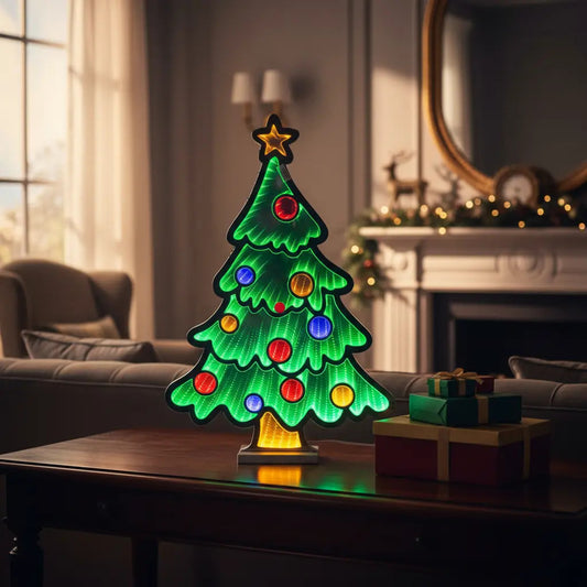 Luz Infinita Árbol Navideño 65x45x2 Cm 393 Luces