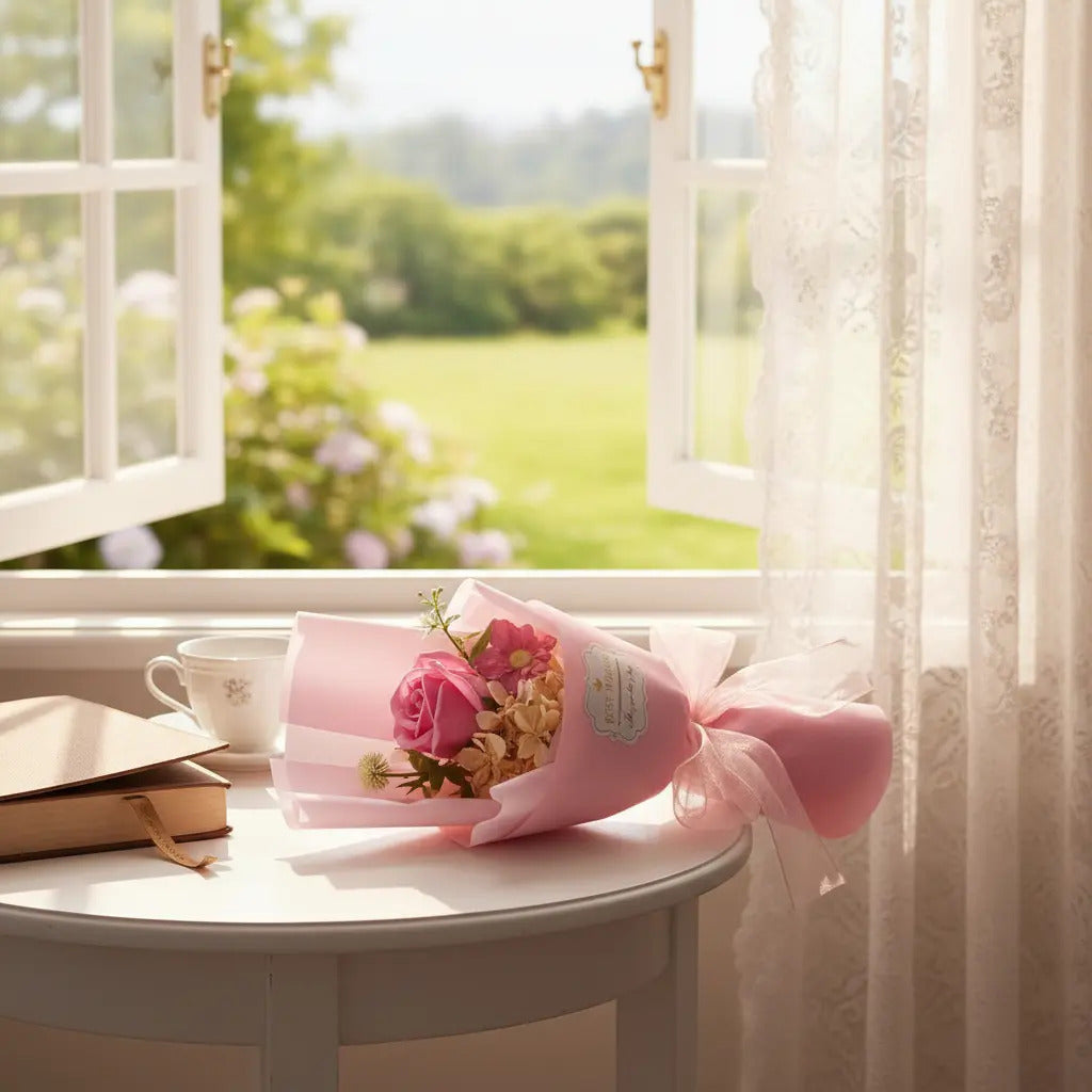 Detalle Romantico Con Flores Infinitas Para Regalo Surimax