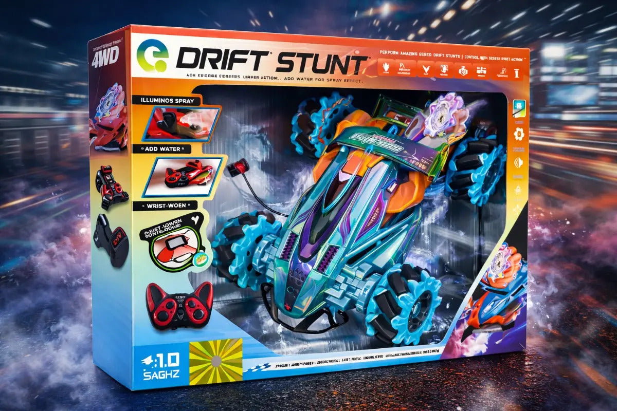 Carro Rc Maromero 360° Drift Stunt 4x4 Con Control De Muñeca