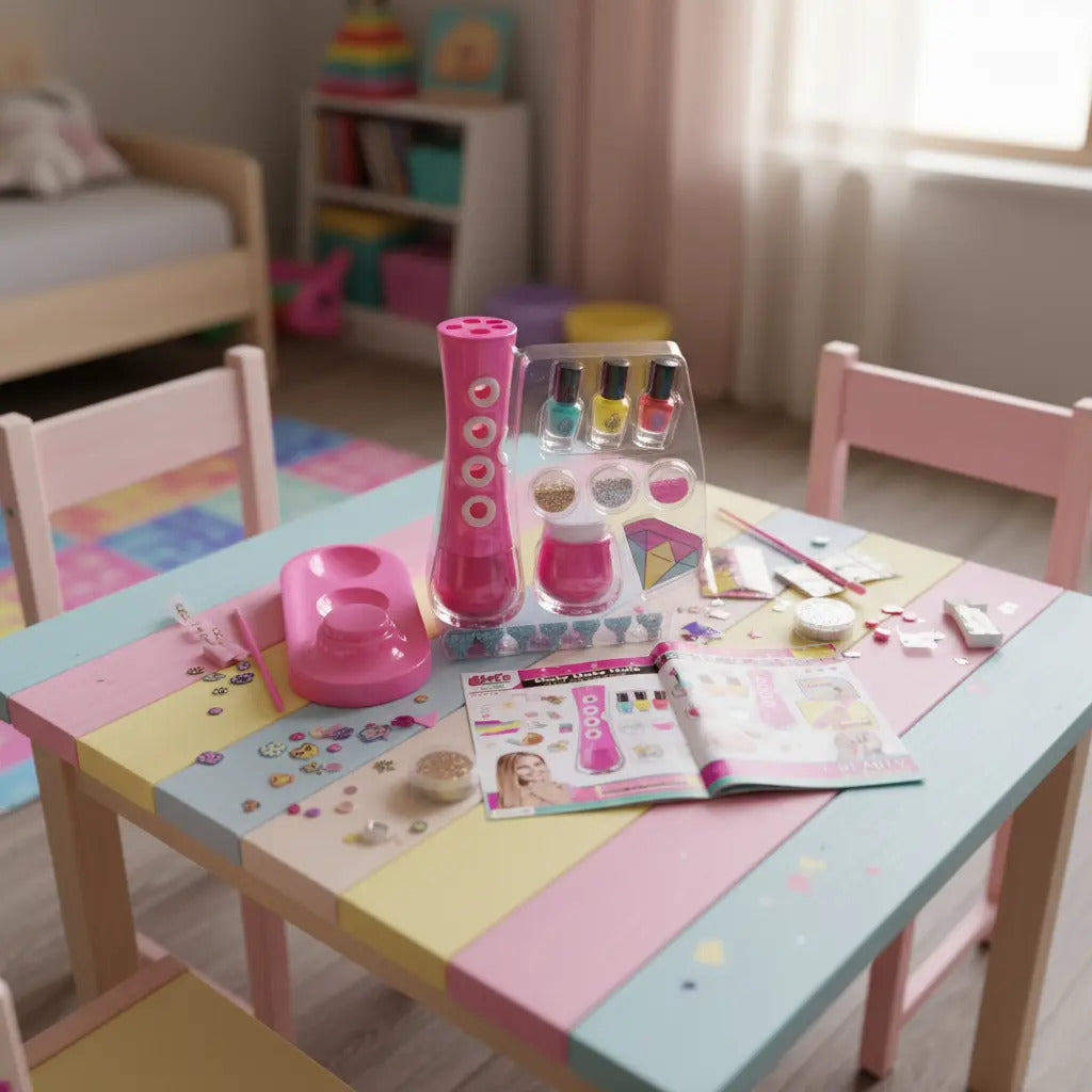 Kit De Uñas Infantil Candy Toys Con Shaker Y Esmaltes