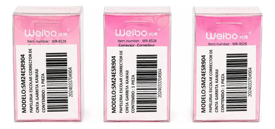 Correctores Weibo 3 Piezas Modelos Patita Tiernos  Kawaii