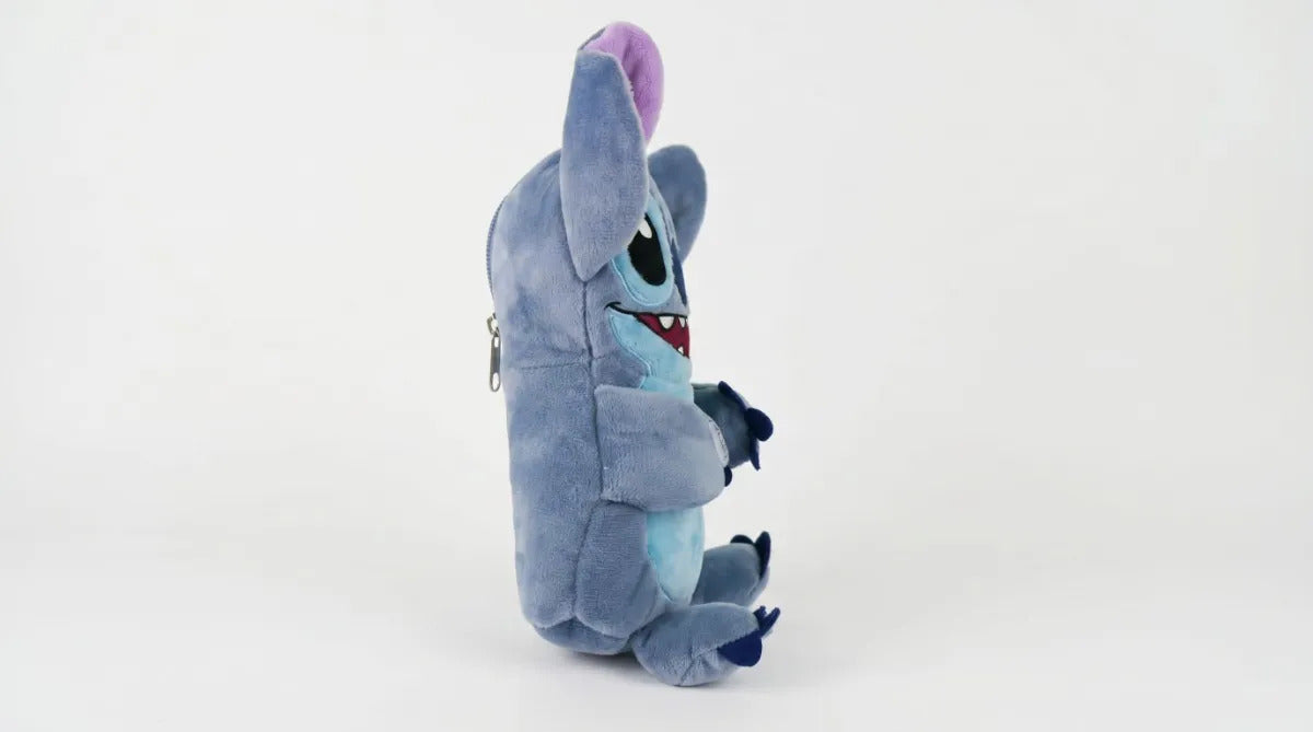 Lapicera Afelpada Stitch Con Velcro En Manos Y Pies