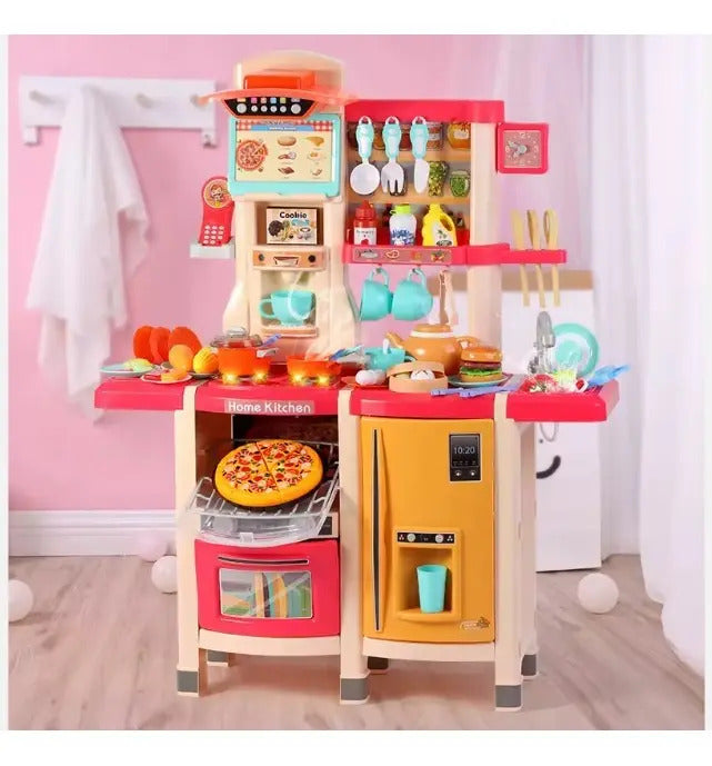 Cocina Marca Candy Toys Coral Con 5 Funciones 65 Piezas