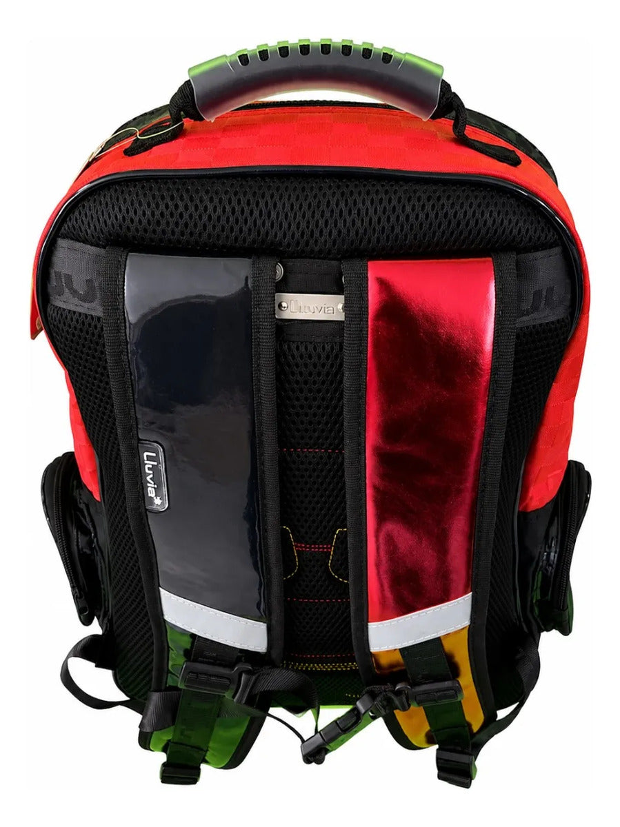 Mochila Lluvia Roja Diseño Auto De Carreras Fórmula Uno