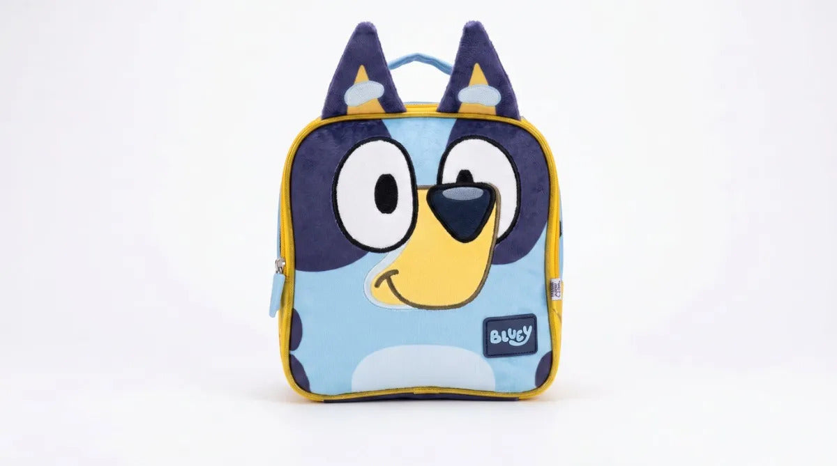 Lonchera Mochila Térmica Fotorama Bluey Afelpada 3d Azul